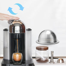 Load image into Gallery viewer, 230ML Vertuo Coffee Filters For Nespresso Vertuoline GCA1 &amp; Delonghi ENV135 Refillable Stainless Steel Coffee Capsule Pod
