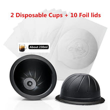 Load image into Gallery viewer, 230ML Vertuo Coffee Filters For Nespresso Vertuoline GCA1 &amp; Delonghi ENV135 Refillable Stainless Steel Coffee Capsule Pod
