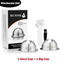 Load image into Gallery viewer, Wholesale Set Stainless Steel Reusable Capsule Compatible with Nespresso Vertuo Vertuoline Coffee Filter

