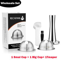 Load image into Gallery viewer, Wholesale Set Stainless Steel Reusable Capsule Compatible with Nespresso Vertuo Vertuoline Coffee Filter
