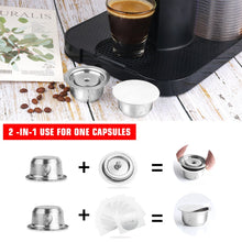 Load image into Gallery viewer, 230ML Stainless Steel Vertuo Coffee Capsule For Nespresso Vertuoline GCA1 &amp; Delonghi ENV135 With Aluminum Foil Lids
