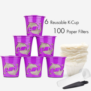 Keurig Refillable coffee Capsule Reusable K-cup Filter for 2.0 &amp; 1.0 Brewers k cup for Keurig Machine K-Carafe