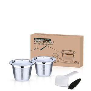 ICafilas For Nespresso Reutilisable Refillable Capsule For SCISHARE Crema Espresso Reusable New Refillable For Nespresso