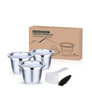 ICafilas For Nespresso Reutilisable Refillable Capsule For SCISHARE Crema Espresso Reusable New Refillable For Nespresso