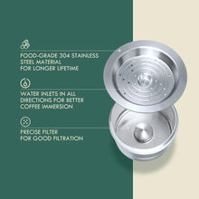 Load image into Gallery viewer, ICafilas Stainless Steel Refillable Reusable Coffee Capsule Cafeteira Filter for Caffitaly &amp; Tchibo Cafissimo Classic Machine
