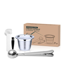 Load image into Gallery viewer, NEW icafilas Reusable Coffee Capsule for SCISHARE &amp; Xiaomi Filter Stainless Steel Refillable Cup Maker Crema Pods Spoon
