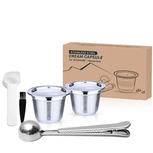 Load image into Gallery viewer, NEW icafilas Reusable Coffee Capsule for SCISHARE &amp; Xiaomi Filter Stainless Steel Refillable Cup Maker Crema Pods Spoon
