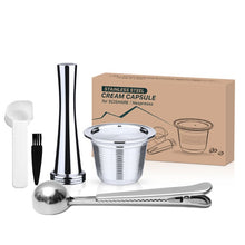 Load image into Gallery viewer, NEW icafilas Reusable Coffee Capsule for SCISHARE &amp; Xiaomi Filter Stainless Steel Refillable Cup Maker Crema Pods Spoon
