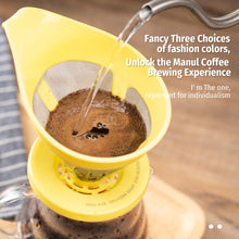 Load image into Gallery viewer, Stainless Steel &amp; Food-graded PP Coffee Dripper with V60 Disposable Coffee Filter Paper Beans Grinder Coffee Accessories
