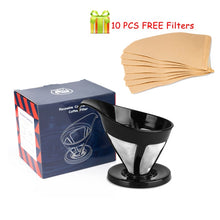 Load image into Gallery viewer, Stainless Steel &amp; Food-graded PP Coffee Dripper with V60 Disposable Coffee Filter Paper Beans Grinder Coffee Accessories
