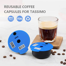 Load image into Gallery viewer, 60ML/180ML Refillable Coffee Capsule for Tassimo Bosch Machine Reusable Coffee Filter Pod Espresso Maker Food-grade Silicone
