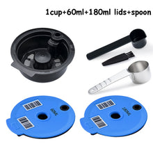 Load image into Gallery viewer, 60ML/180ML Refillable Coffee Capsule for Tassimo Bosch Machine Reusable Coffee Filter Pod Espresso Maker Food-grade Silicone
