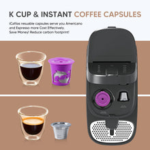 Load image into Gallery viewer, Refillable Coffee Filter Cup Reusable Coffee Pod Filled Capsule Compatible with Instant Machine 2.0 1.0 K Cup Coffee Makers

