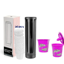 Load image into Gallery viewer, Icafilas Coffee 50pcs Paper Cup Storage Coffee Paper Filter Box for K-cup Rusable Bracket
