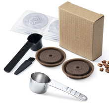 Load image into Gallery viewer, For Vertuo Next Reusable Coffee Capsule Lid Compatible With Original Vertuoline Coffee Pods Food Grade Silicone Cap with Spoon
