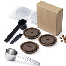 Load image into Gallery viewer, For Vertuo Next Reusable Coffee Capsule Lid Compatible With Original Vertuoline Coffee Pods Food Grade Silicone Cap with Spoon
