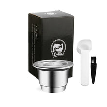 Load image into Gallery viewer, ICafilas Reusable Capsule For Nespresso Refillable Pod Crema Espresso Reutilisable 2 In 1 Usage Refill Coffee Filter
