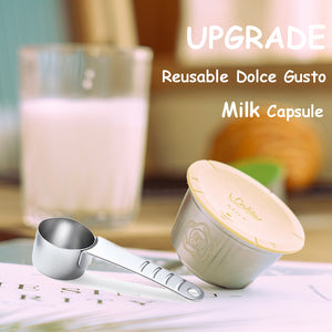 Reusable Coffee Milk Foam Capsule For Nescafe Dolce Gusto Machine Refillable Coffee Filter Cappuccino Latte Maker Pod