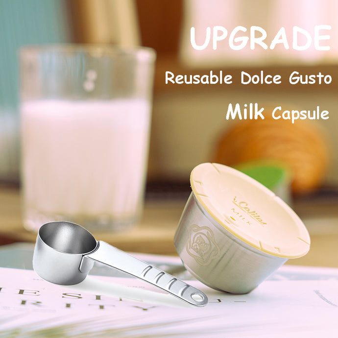 Reusable Dolce Gusto Coffee Capsules Milk Filter Pods & stainless Steel  Coffee capsulas de cafe recargables dolce gusto icafilas