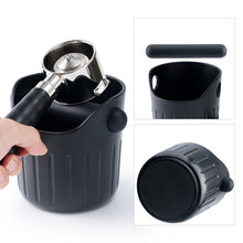 Load image into Gallery viewer, Coffee Knock Box Black Anti Slip Coffee Grind Dump Bin With Detachable Knock Bar Residue Box Coffee Tools Cafe Accessories
