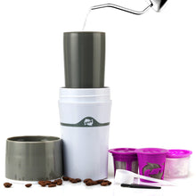 Load image into Gallery viewer, 400ML Drip Coffee Cup Camping Equipment Coffee Water Bottles Dripper With K Cups Simple Portable Coffee Tool Maker
